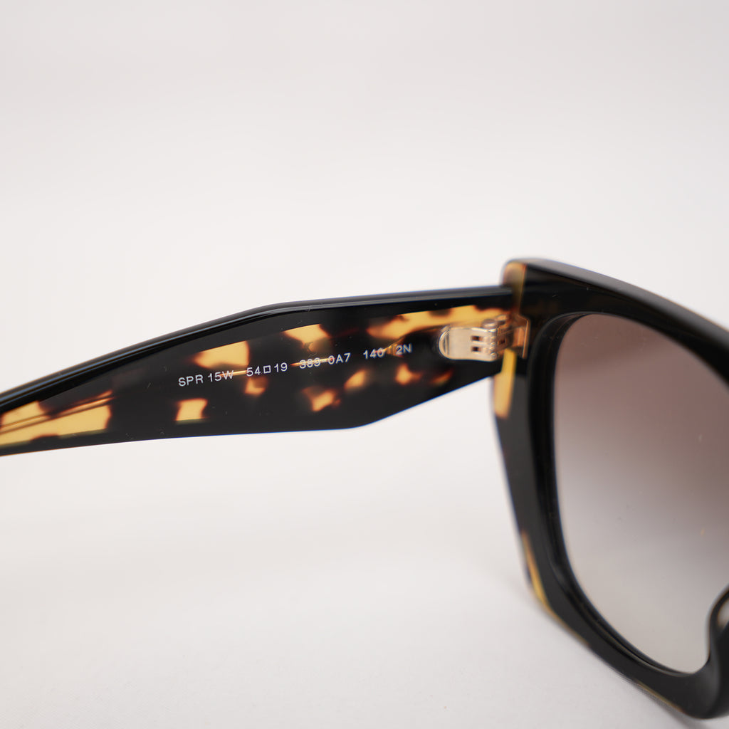 Prada PR 15WS Butterfly Sunglasses in Black & Medium Tortoise