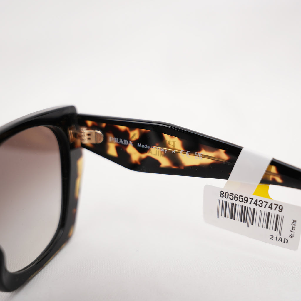 Prada PR 15WS Butterfly Sunglasses in Black & Medium Tortoise