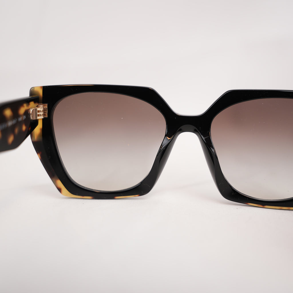 Prada PR 15WS Butterfly Sunglasses in Black & Medium Tortoise