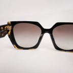 Prada PR 15WS Butterfly Sunglasses in Black & Medium Tortoise
