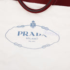 Prada Scamosciato Small Tote Bag in Pelle Scamosciata Porpora con Tracolla Removibile