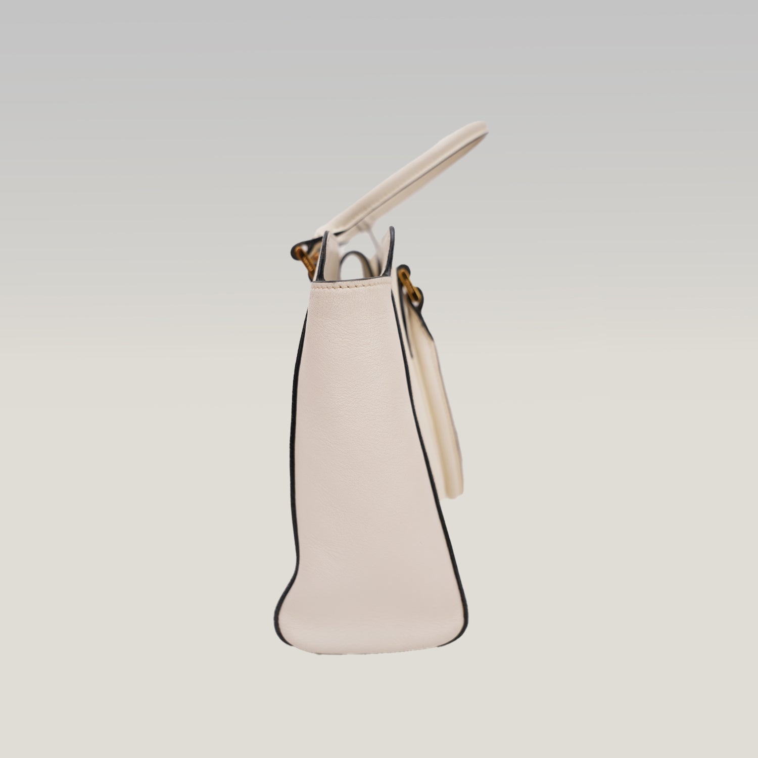 Prada Saffiano Lux Tote Bag Bianca in Pelle con Tracolla Regolabile