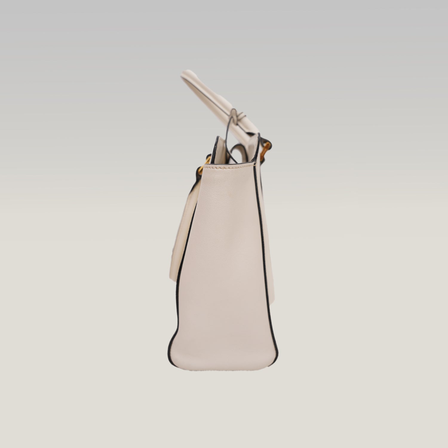 Prada Saffiano Lux Tote Bag Bianca in Pelle con Tracolla Regolabile