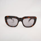 Prada PR D07S Juniper Tortoise Square Sunglasses in Havana Brown