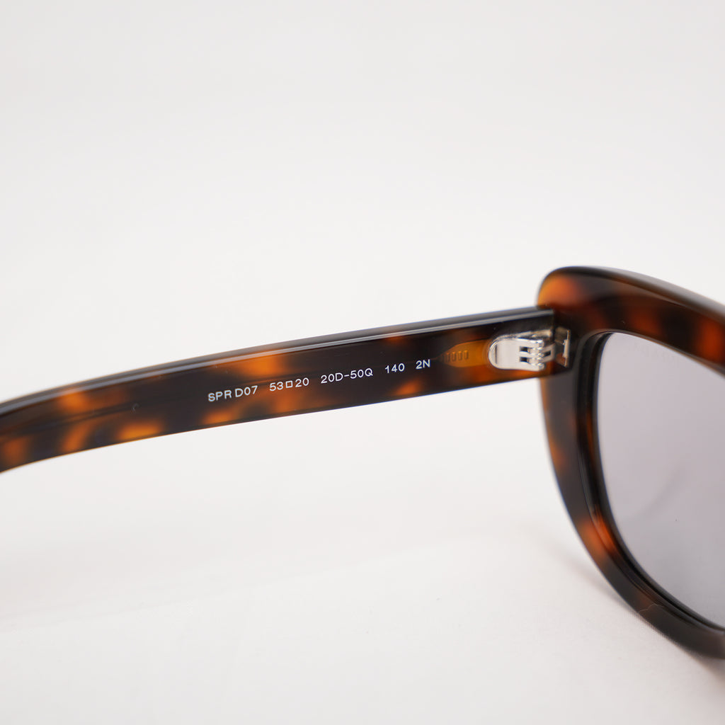 Prada PR D07S Juniper Tortoise Square Sunglasses in Havana Brown