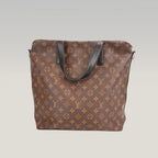 Louis Vuitton Kitan Monogram Macassar – Borsa Tote in Tela Marrone e Pelle Nera