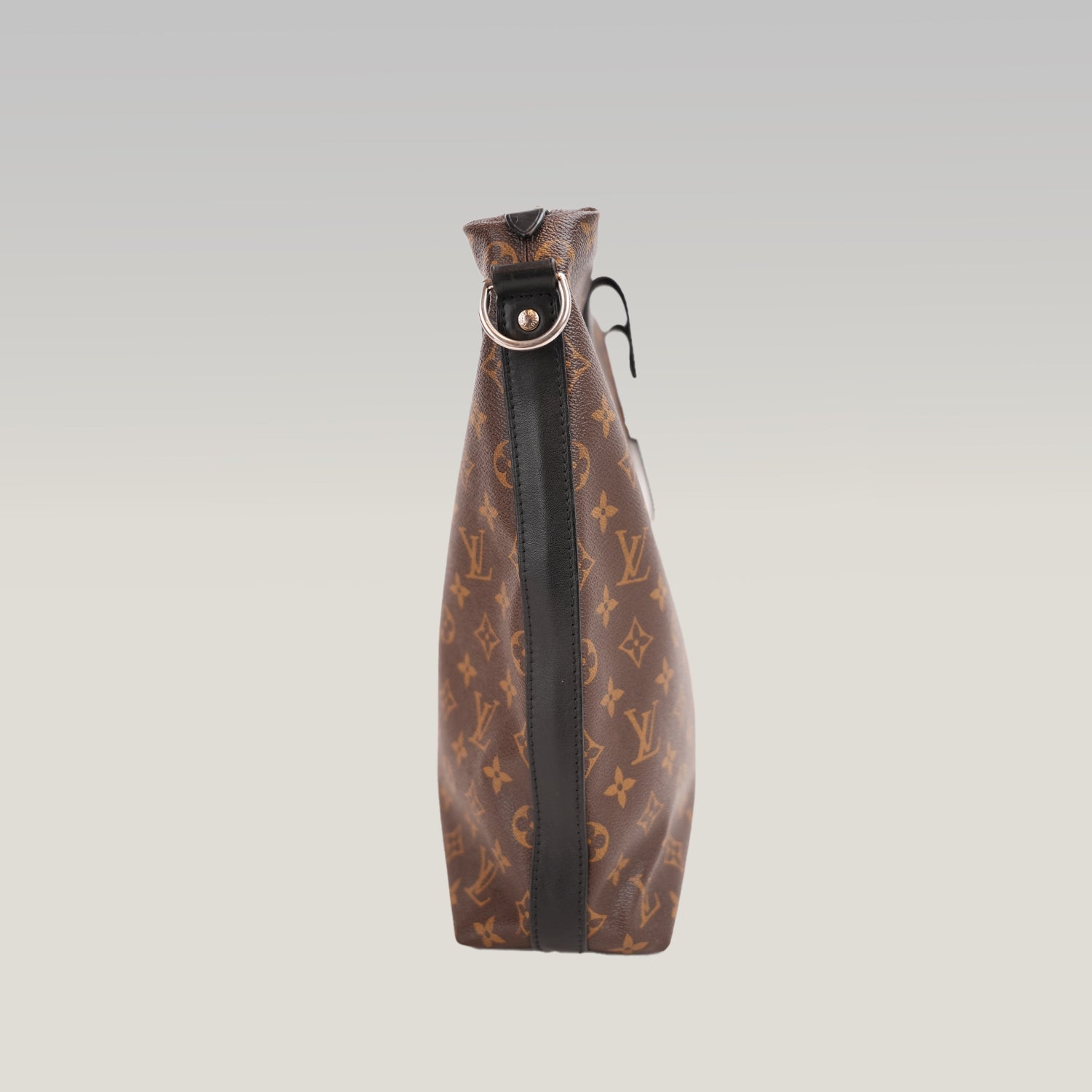 Louis Vuitton Kitan Monogram Macassar – Borsa Tote in Tela Marrone e Pelle Nera