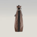 Louis Vuitton Kitan Monogram Macassar – Borsa Tote in Tela Marrone e Pelle Nera