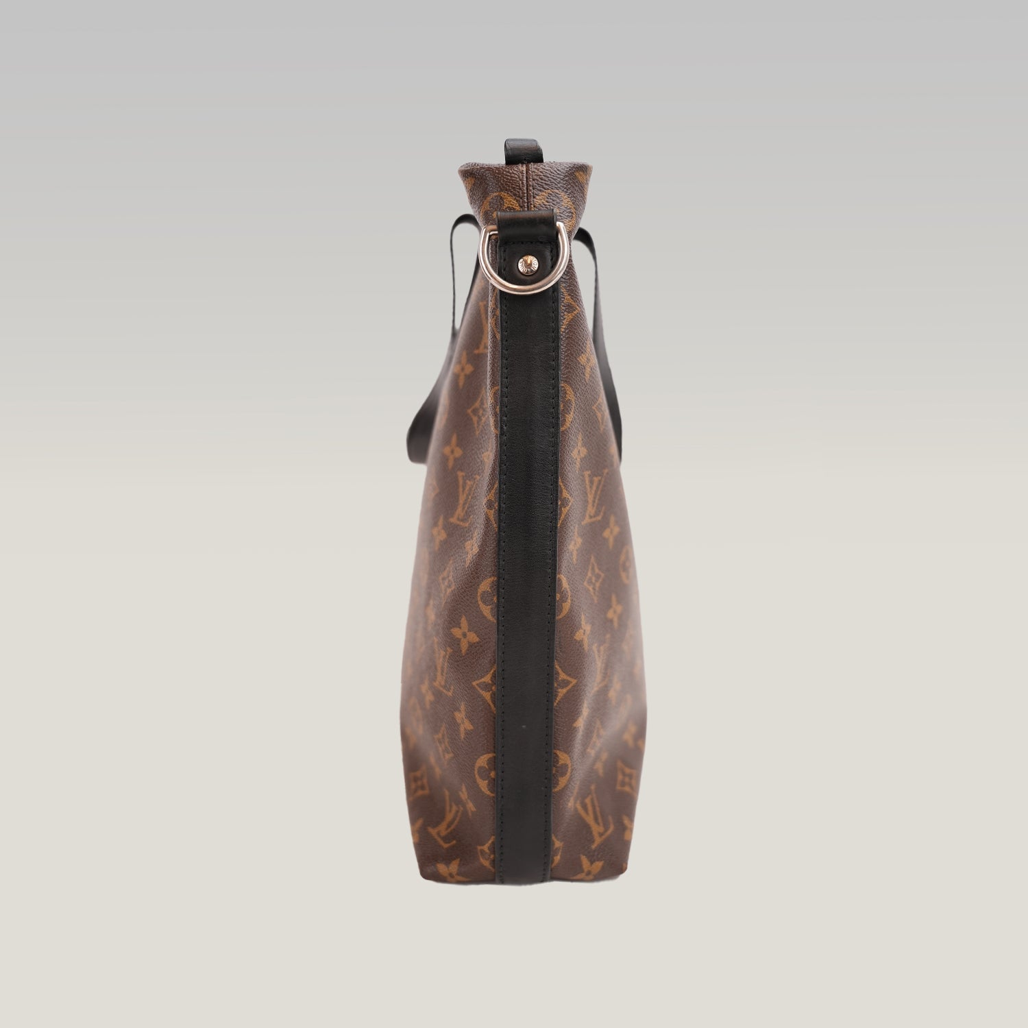 Louis Vuitton Kitan Monogram Macassar – Borsa Tote in Tela Marrone e Pelle Nera