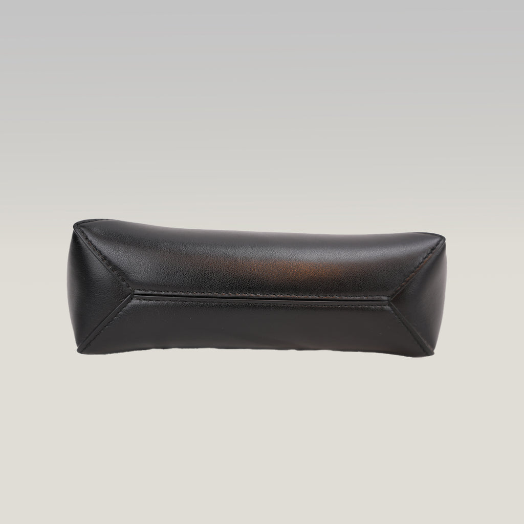 Loewe Puzzle Fold Leather Pouch Black Leather Clutch & Crossbody Bag