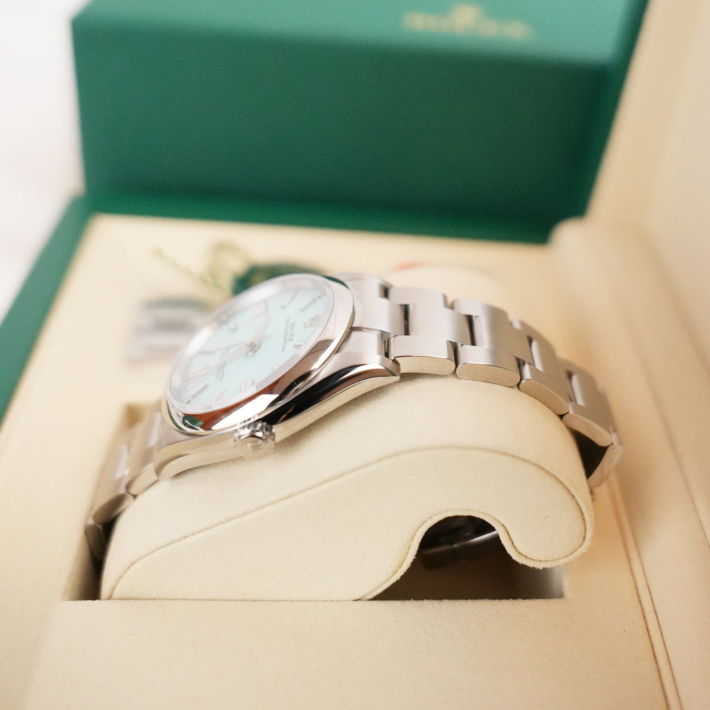 Rolex Oyster Perpetual 36 mm in Oystersteel con Quadrante Turchese – Automatico 2026 Full Set