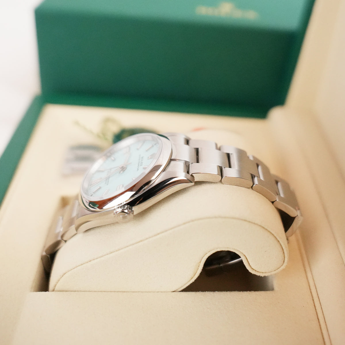 Rolex Oyster Perpetual 36 mm in Oystersteel con Quadrante Turchese – Automatico 2026 Full Set