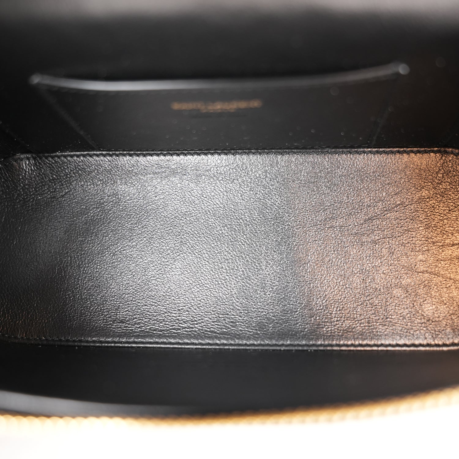 Saint Laurent Gaby Vanity Black Quilted Lambskin Bag with Cassandre Logo