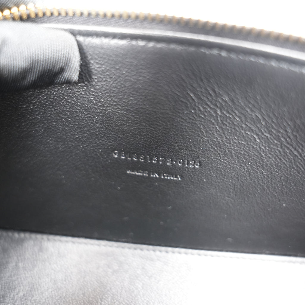 Saint Laurent Gaby Vanity Black Quilted Lambskin Bag with Cassandre Logo