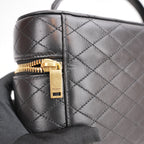 Saint Laurent Gaby Vanity Black Quilted Lambskin Bag with Cassandre Logo