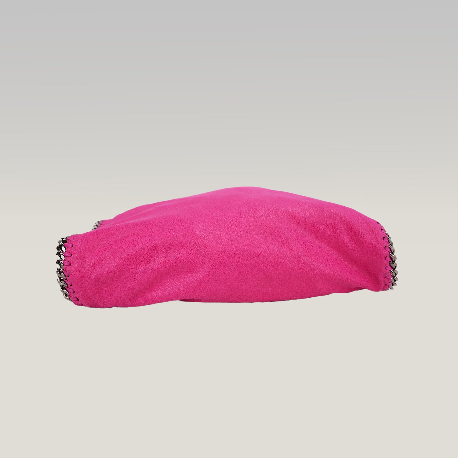 Stella McCartney Falabella Medium Tote in Shaggy Deer Rosa Fucsia con Catena Argento