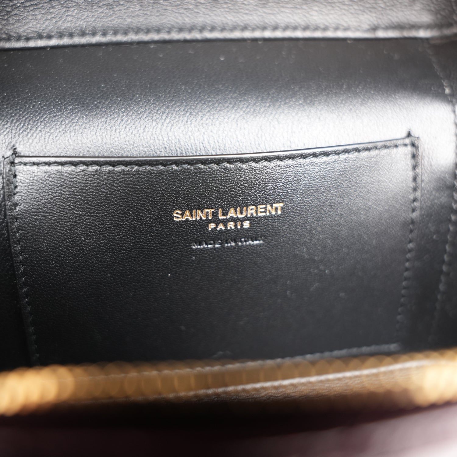 Saint Laurent Gaby Vanity Mini Rouge Cabernet in Quilted Leather with Gold Logo