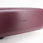 Saint Laurent Gaby Vanity Mini Rouge Cabernet in Quilted Leather with Gold Logo