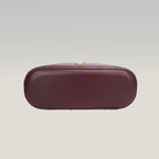 Saint Laurent Gaby Vanity Mini Rouge Cabernet in Quilted Leather with Gold Logo