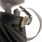 Saint Laurent Le 5 à 7 Supple Large Nera in Pelle con Hardware Dorato