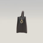 Saint Laurent Le 5 à 7 Supple Large Nera in Pelle con Hardware Dorato
