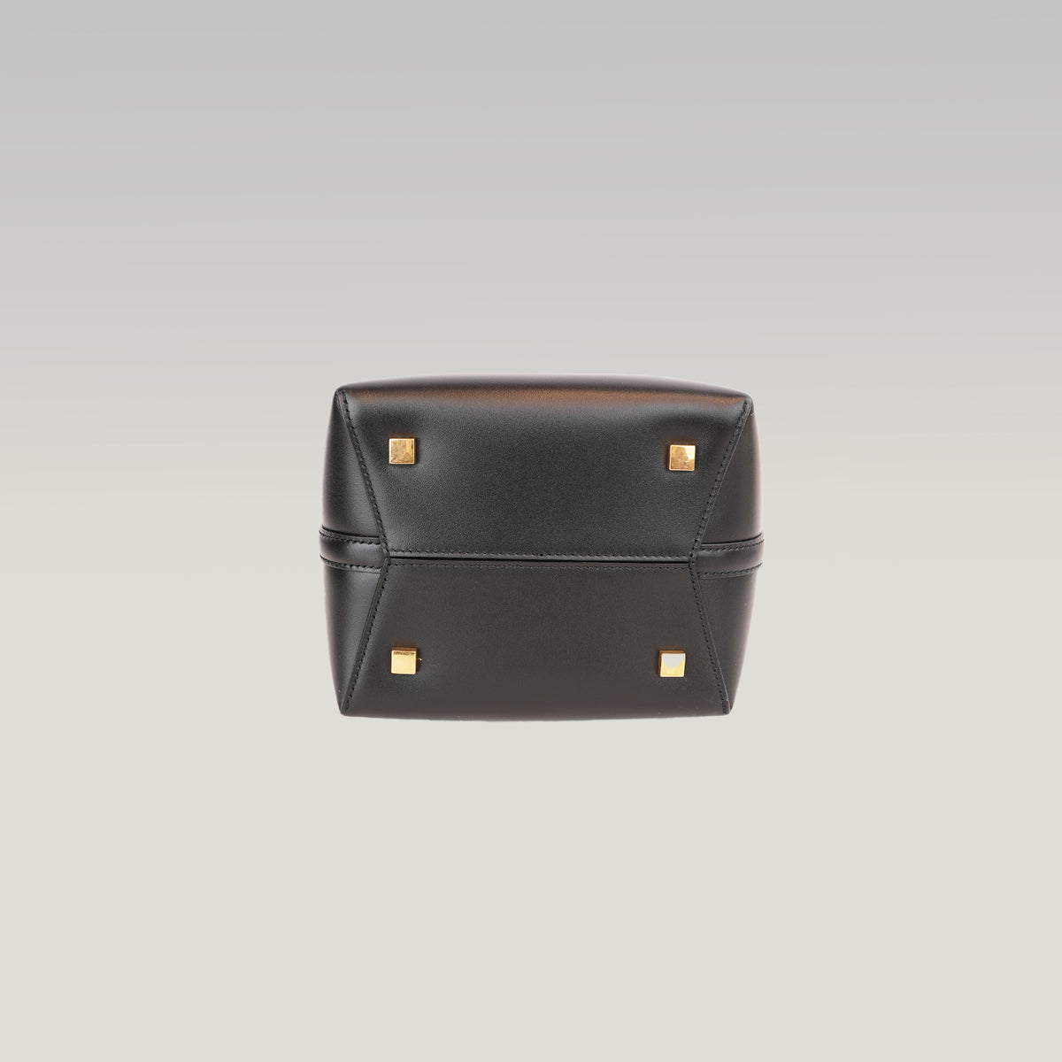 Saint Laurent Le 5 à 7 Supple Large Nera in Pelle con Hardware Dorato