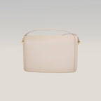 Saint Laurent Paris Solferino Borsa a Tracolla Media in Pelle Bianca con Hardware Dorato