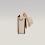 Saint Laurent Paris Solferino Borsa a Tracolla Media in Pelle Bianca con Hardware Dorato