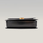 Saint Laurent Solferino Medium Shoulder Bag Black Leather with Cassandre Logo