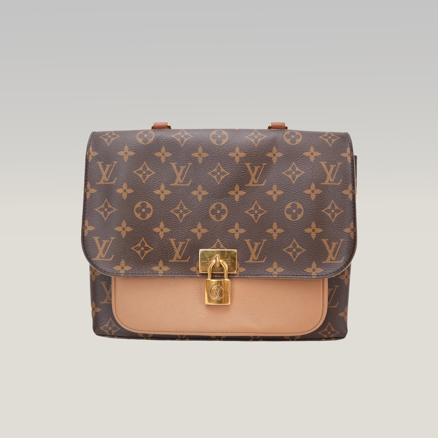 Louis Vuitton Marignan Monogram Sesame Shoulder Bag in Tela Monogram e Pelle