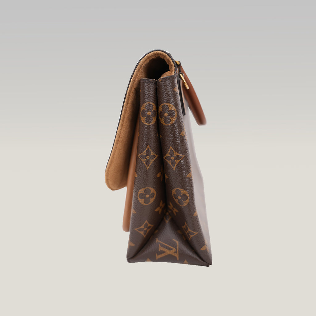 Louis Vuitton Marignan Monogram Sesame Shoulder Bag in Tela Monogram e Pelle