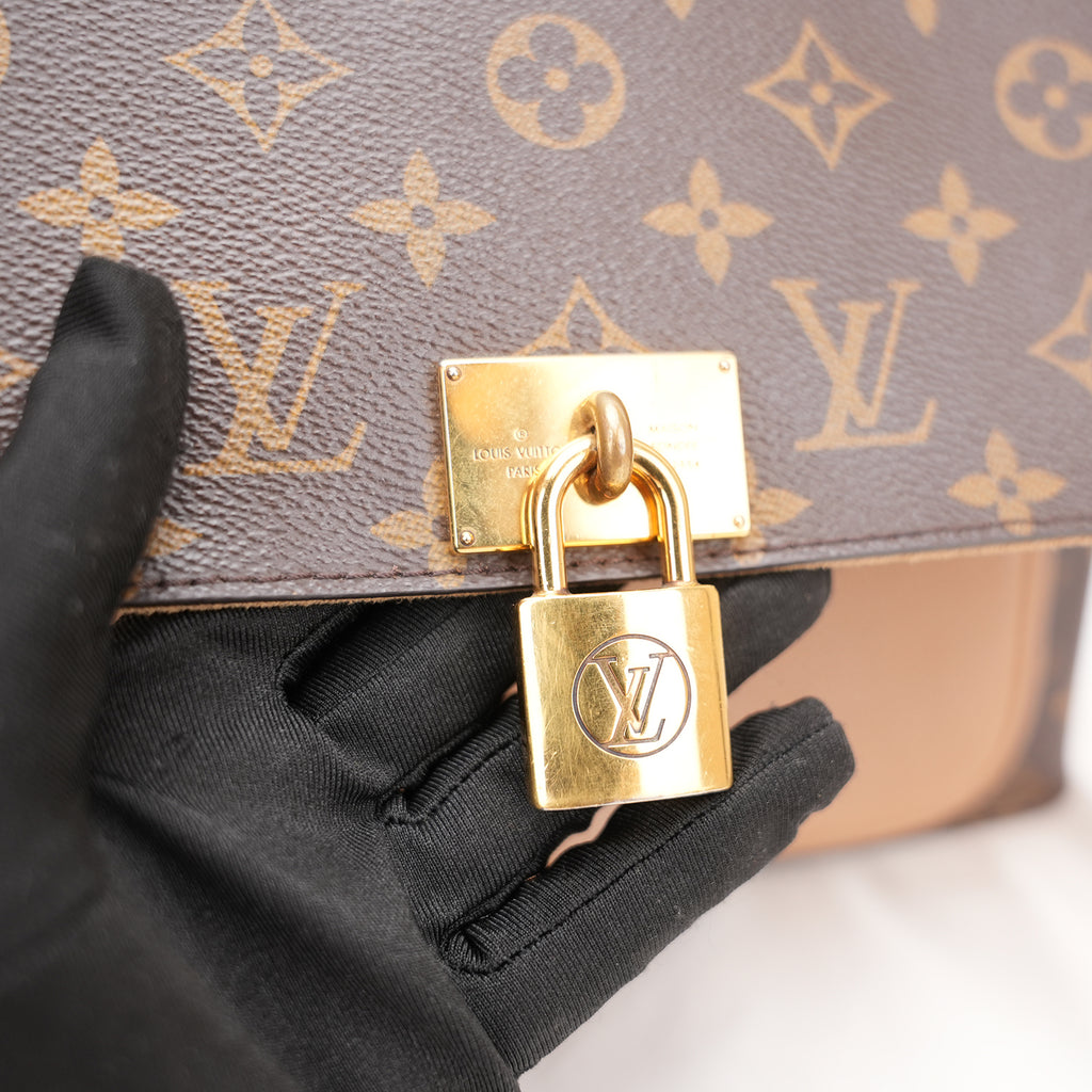 Louis Vuitton Marignan Monogram Sesame Shoulder Bag in Tela Monogram e Pelle