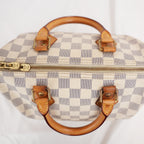 Louis Vuitton Speedy Bandoulière 25 Damier Azur in Tela Cerata e Pelle Vachetta