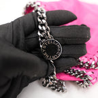 Stella McCartney Falabella Clutch Rosa in Tessuto con Catena Argentata