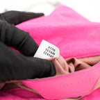 Stella McCartney Falabella Clutch Rosa in Tessuto con Catena Argentata