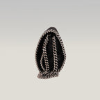 Stella McCartney Falabella Small Nera – Borsa a Tracolla con Catena Argentata