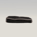 Stella McCartney Falabella Small Nera – Borsa a Tracolla con Catena Argentata