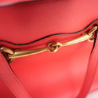 Gucci 1955 Horsebit Red Leather Handbag 