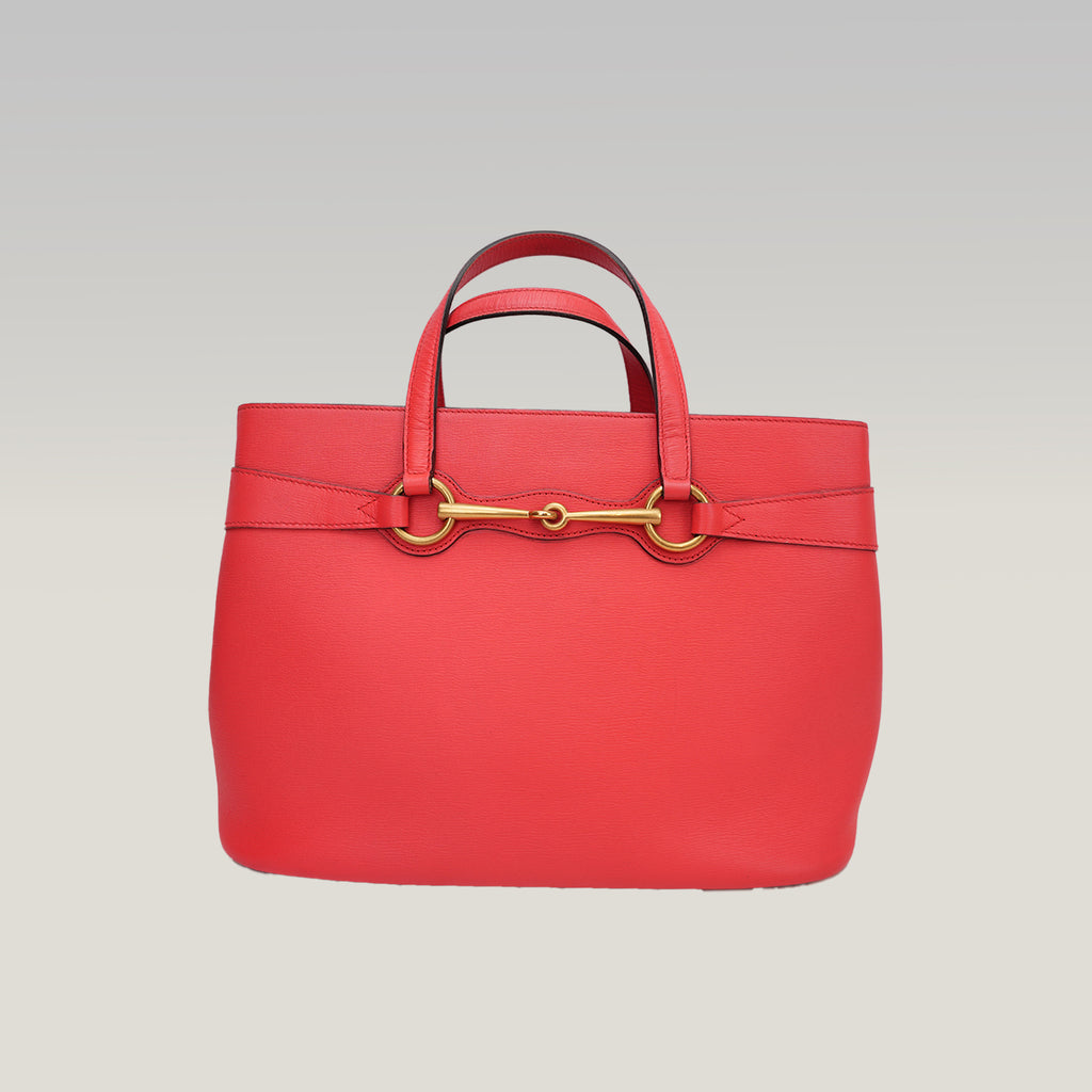 Gucci 1955 Horsebit Red Leather Handbag 