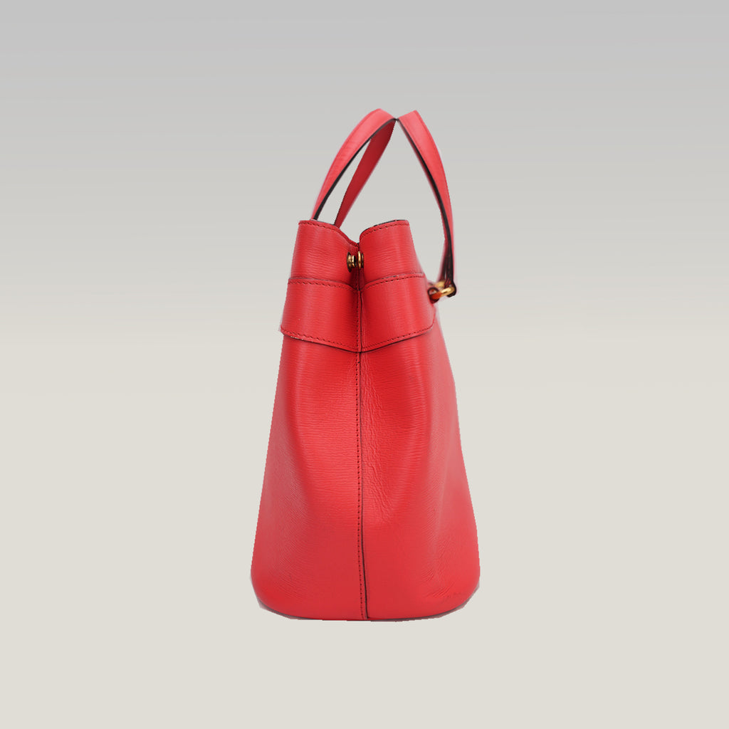 Gucci 1955 Horsebit Red Leather Handbag 