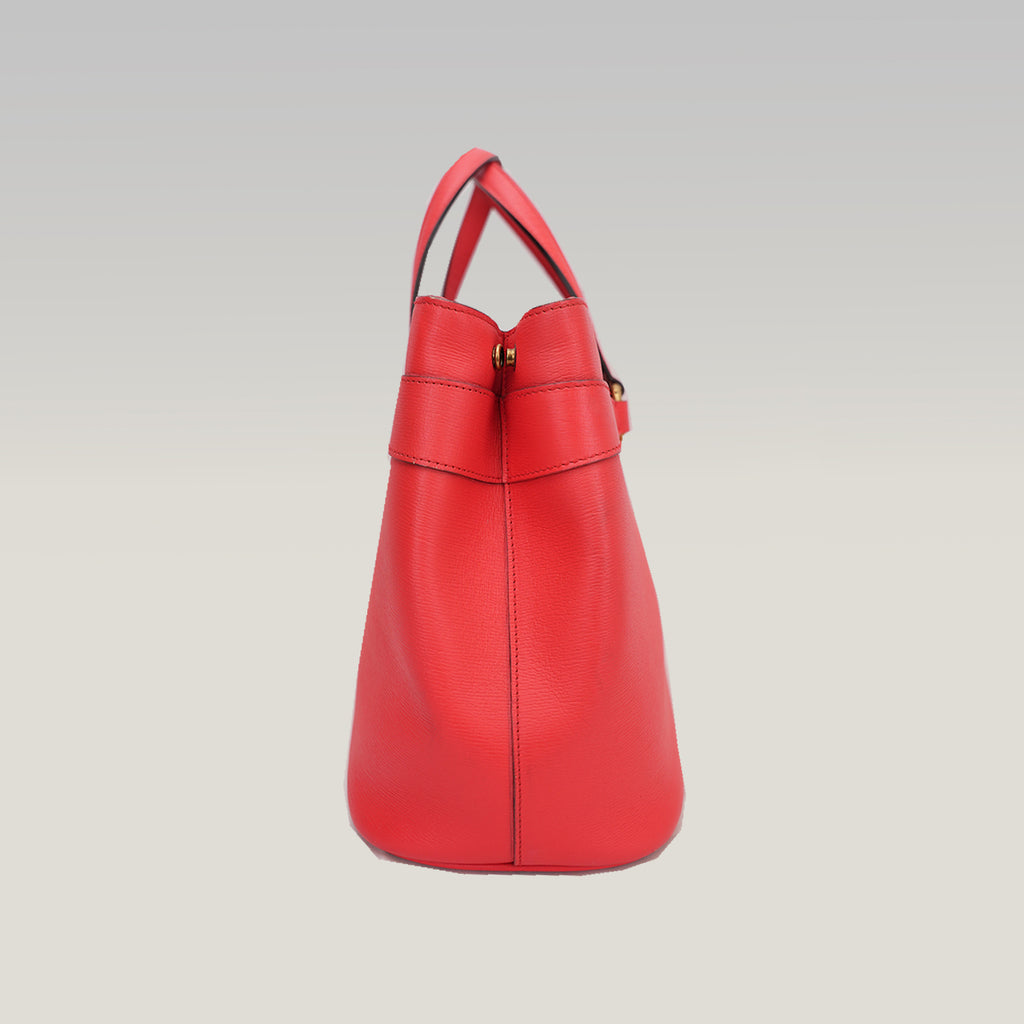 Gucci 1955 Horsebit Red Leather Handbag 