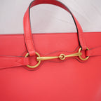 Gucci 1955 Horsebit Red Leather Handbag 