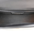 Tod’s Timeless Black Leather Micro Flap Bag con T Logo Oro