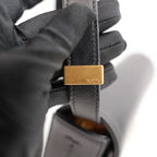 Tod’s Timeless Black Leather Micro Flap Bag con T Logo Oro