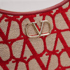 Valentino Borsa a Spalla Rossa in Tela Iconica