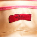 Valentino Garavani Rockstud Borsa a Tracolla Rosa in Pelle con Borchie Oro