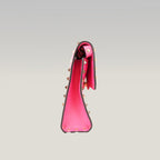 Valentino Garavani Rockstud Borsa a Tracolla Rosa in Pelle con Borchie Oro