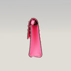 Valentino Garavani Rockstud Borsa a Tracolla Rosa in Pelle con Borchie Oro
