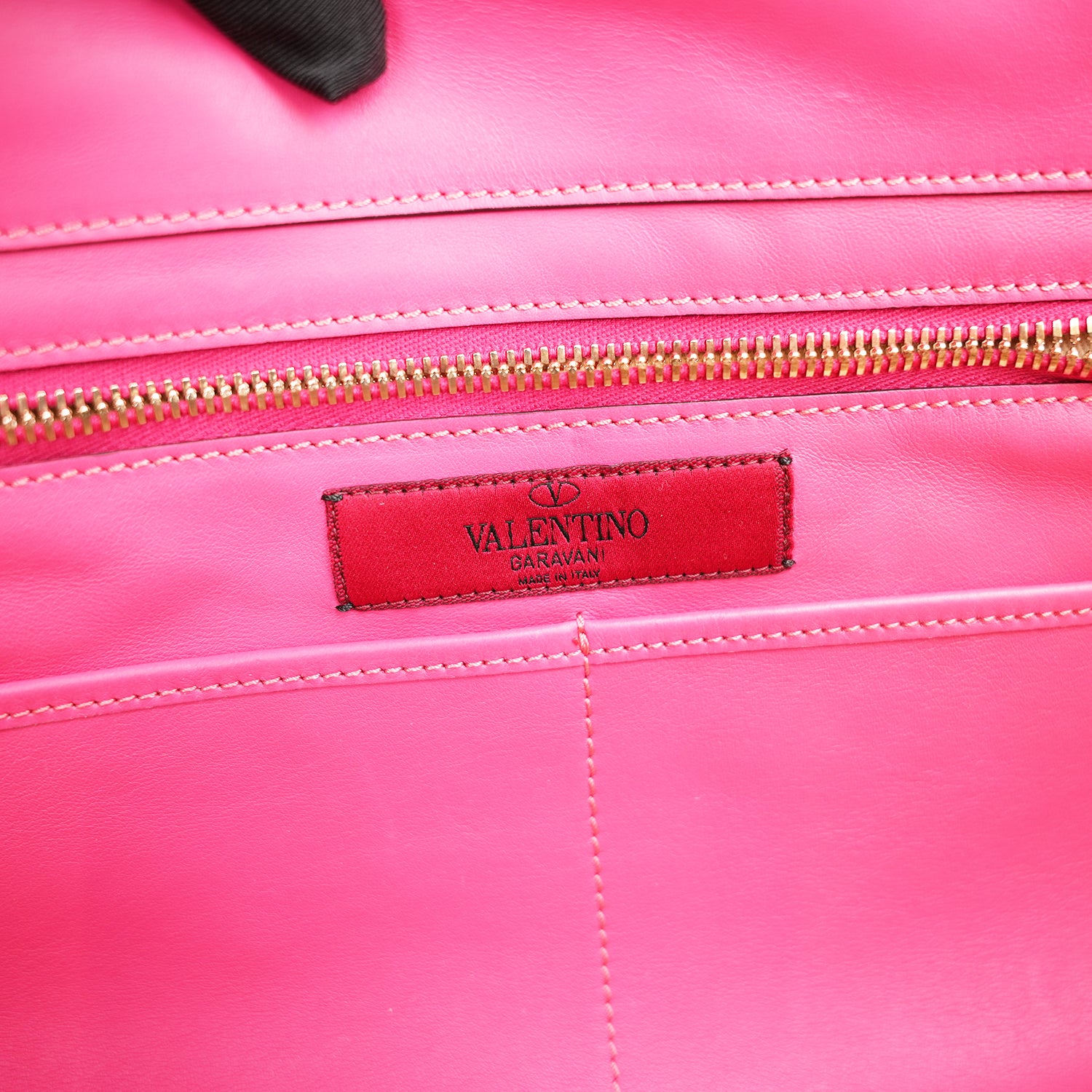 Valentino Garavani Rockstud Tote Bag Rosa in Pelle con Borchie Dorate