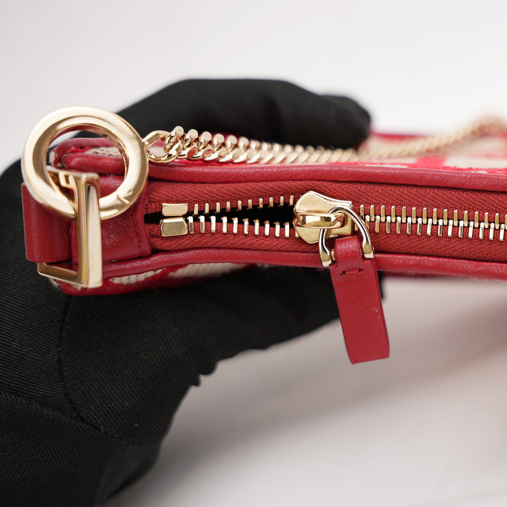 Valentino Borsa a Spalla Rossa in Tela Iconica